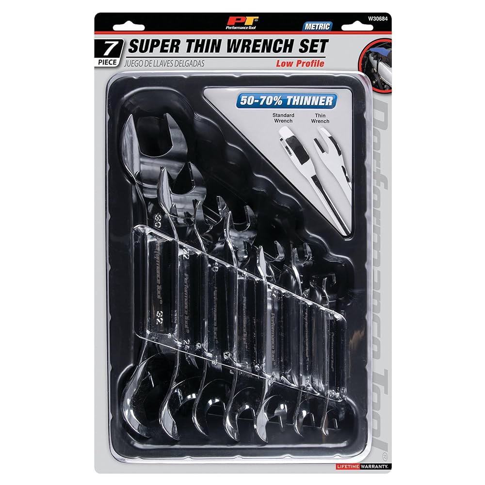 Amazon | Performance Tool W30684 超薄型メットレンチ7点セット